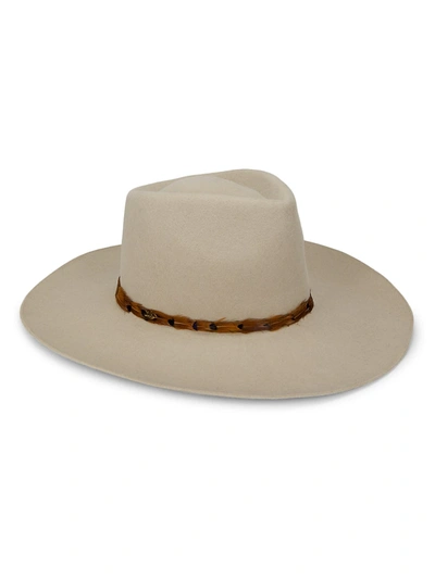 Shop Hat Attack Abigail Wool Cowboy Hat In Bone