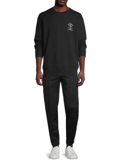 Shop Givenchy Men's Mmw Crest Classic Sweatshirt In Black