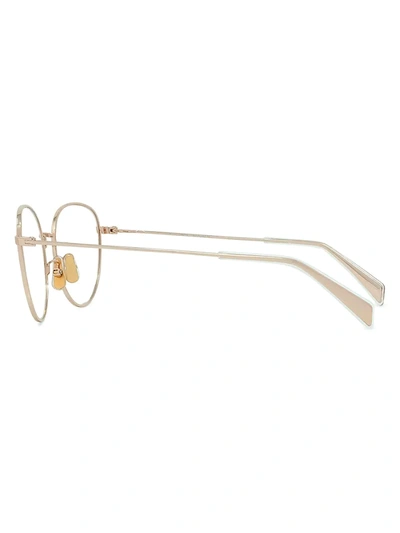 Shop Celine Women's 53mm Round Eyeglasses In Shiny Rose Gold