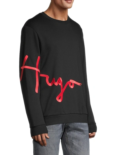 Hugo Boss Dollins Crewneck Sweater In Black | ModeSens