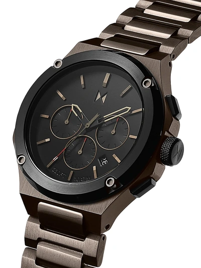 Shop Mvmt Men's Raptor Dune Stainless Steel Chronograph Watch In Black