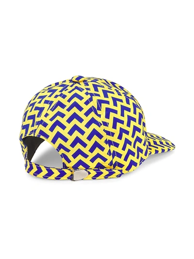 Shop Kiton Arrow-print Baseball Cap In Yellow