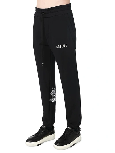 Shop Amiri Shaded Cherub Sweatpants In Black
