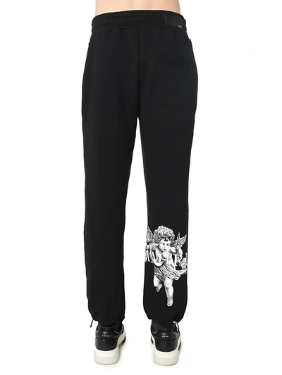 Shop Amiri Shaded Cherub Sweatpants In Black