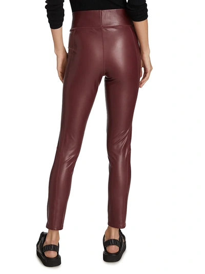 Shop A.l.c Women's Emile Coated Matte Leggings In Carob