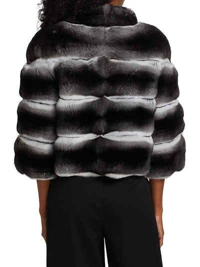 Shop The Fur Salon Women's Chinchilla Stand Collar Jacket In Natural