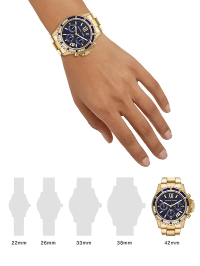 Michael Kors Everest Chronograph Quartz Crystal Ladies Watch Mk6971 In Gold  | ModeSens