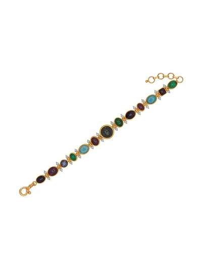 Shop Gurhan Women's Multi-stone & 24k Yellow Gold Bracelet