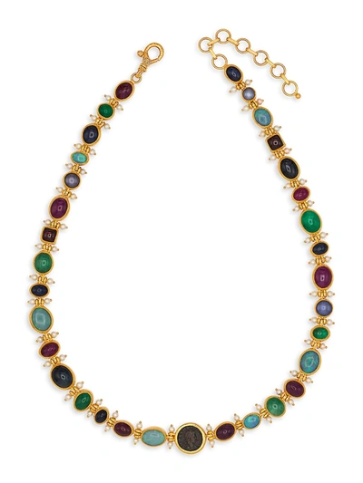 Shop Gurhan Women's Multi-stone & 24k Yellow Gold Necklace