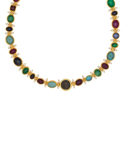Shop Gurhan Women's Multi-stone & 24k Yellow Gold Necklace