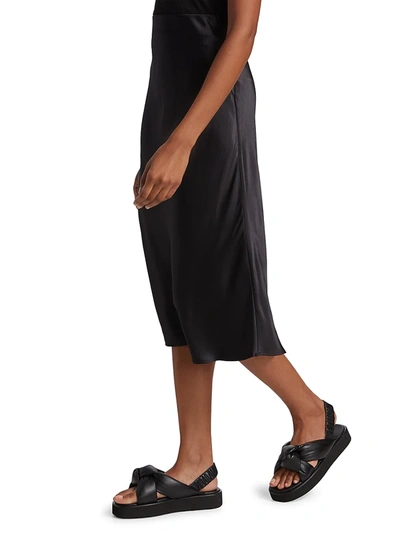 Shop Rails Women's Berlin Satin Midi Skirt In Black