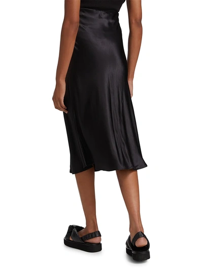 Shop Rails Women's Berlin Satin Midi Skirt In Black