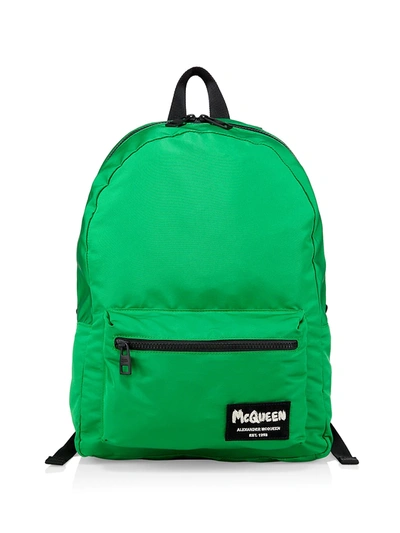 Shop Alexander Mcqueen Metropolitan Backpack In Chrome Green