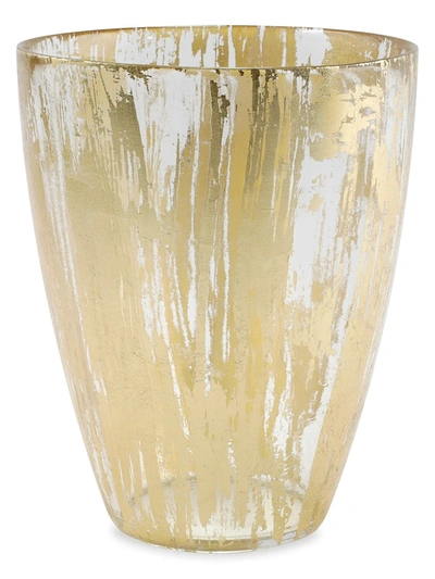Shop Vietri Rufolo Glass Gold Brushstroke Vase