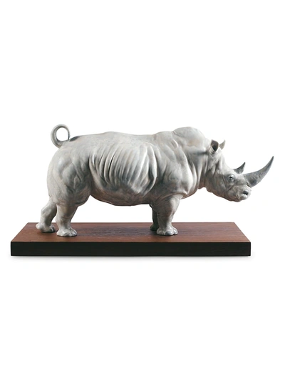 Shop Lladrò White Rhino Figurine