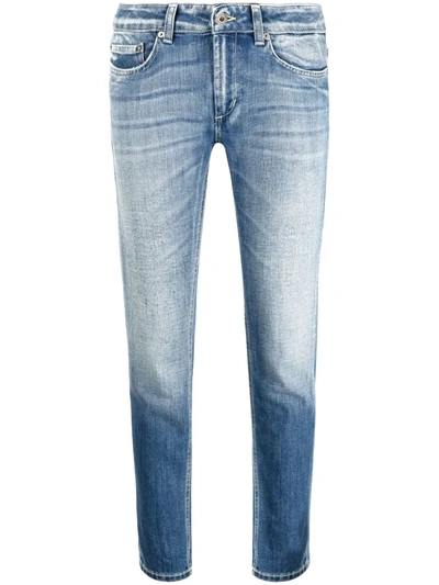 Shop Dondup Low-rise Slim-cut Jeans In Blau
