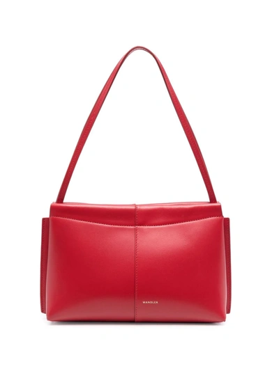 Shop Wandler Carly Mini Leather Bag In Rot