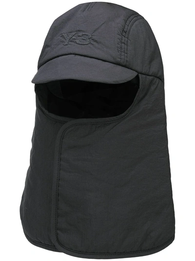 Shop Y-3 Cocoon Hooded Cap In Black