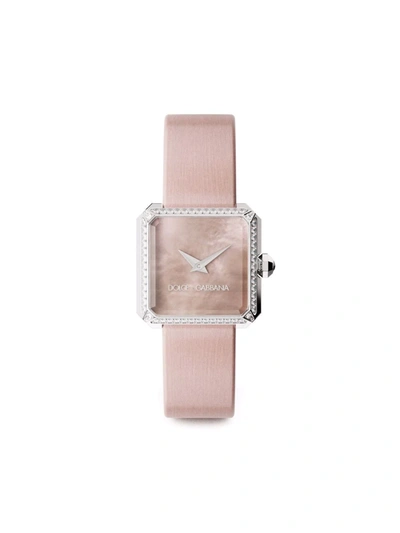 Shop Dolce & Gabbana Sofia 24mm Watch In Pink