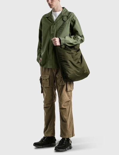 Shop Engineered Garments Carry All Tote In Green