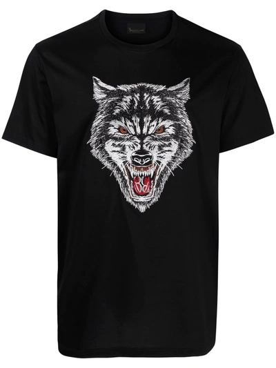 Shop Billionaire Wolf-print T-shirt In Black