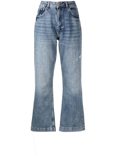 Shop Essentiel Antwerp Flared-leg Jeans In Blue
