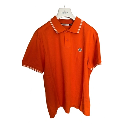 Pre-owned Moncler Polo Shirt In Orange | ModeSens