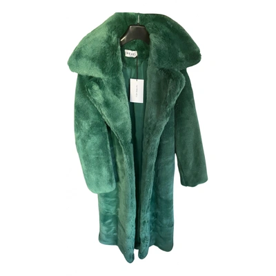 Pre-owned Ivyrevel Faux Fur Coat In Green | ModeSens