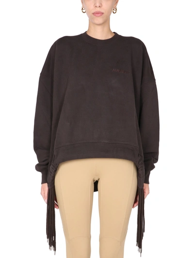 Shop Ambush Crew Neck Sweatshirt In Brown