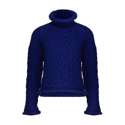 Shop Maison Margiela Turtleneck Sweater In Blue