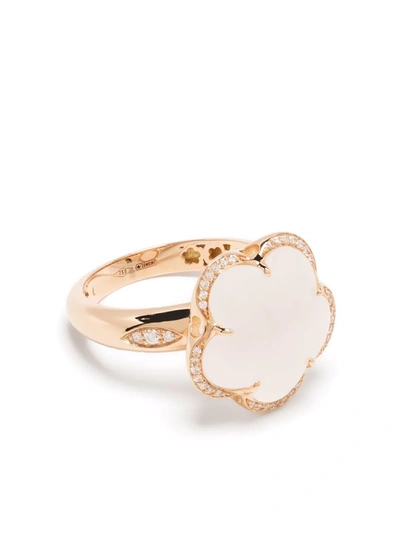 Shop Pasquale Bruni 18kt Rose Gold Bon Ton Quartz And Diamond Ring In 粉色