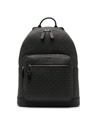 Shop Michael Kors Solid Mk Sig Sm Commuter Backpack In Black