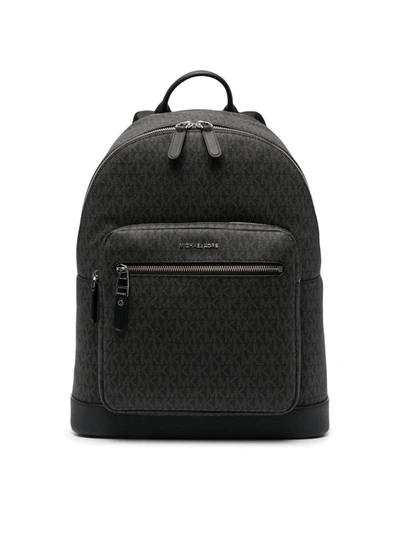 Michael Kors Solid Mk Sig Sm Commuter Backpack In Black