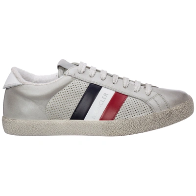 Shop Moncler Ryegrass Sneakers In Argento