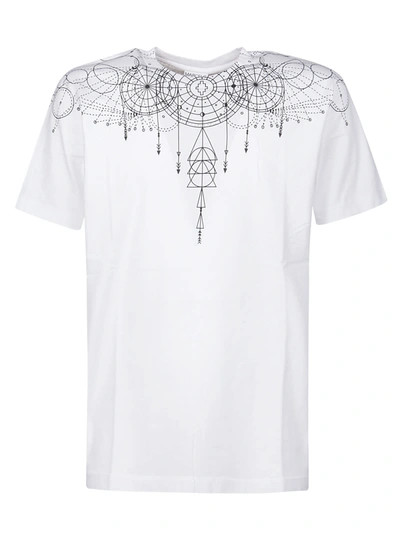 Shop Marcelo Burlon County Of Milan Astral Wings Regular T-shirt In White Black