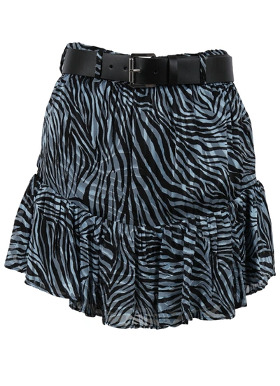 Shop Michael Kors Zebra Mini Skirt Skirt In Chambrey