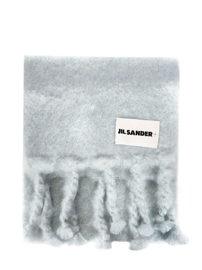 Shop Jil Sander Scarf In Grey