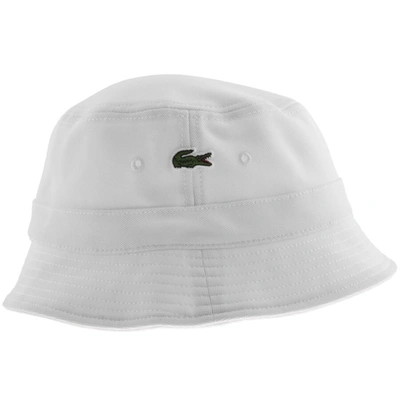 lacoste white bucket hat