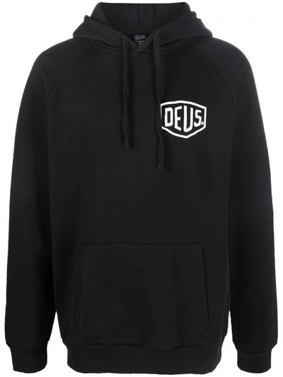 Deus Ex Machina Graphic-print Cotton Hoodie In Schwarz