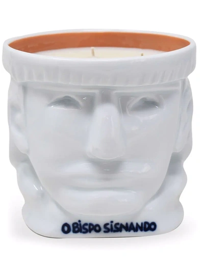 Shop Sargadelos O Obispo Sisnando Scented Candle In Weiss