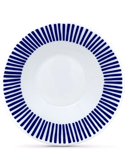 Shop Sargadelos Ladeira Porcelain Deep Plate (set Of 6) In Blau