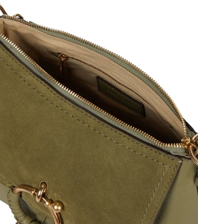 Shop See By Chloé Joan Medium Leather Shoulder Bag In 绿色