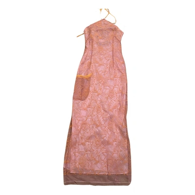 Pre-owned Jacquemus Le Coup De Soleil Lace Mid-length Dress In Pink