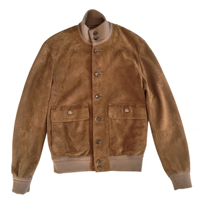 Pre-owned Gucci Jacket In Camel