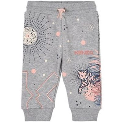 Shop Kenzo Kids Gray The Tiger Sweatpants In Grey