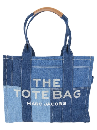 Shop Marc Jacobs The Denim Tote Bag In Blue