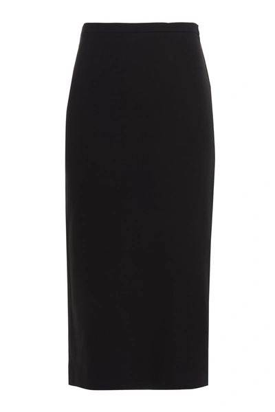 Shop Max Mara Sabato Midi Skirt In Black