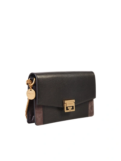 Shop Givenchy Gv3 Mini Leather Bag In Black