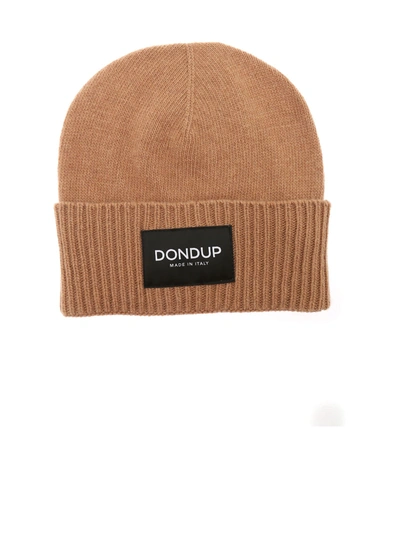 Shop Dondup Cashmere Beanie In Camel Color