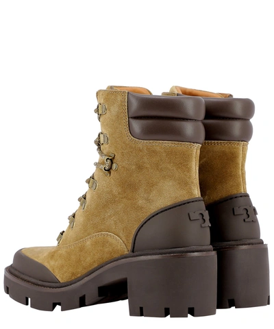 Shop Tory Burch "lug-sole Hiker" Ankle Boots In Beige